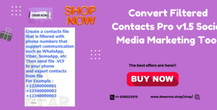 Convert Filtered Contacts Pro v1.5 Full Activated – Social Media Marketing Tool